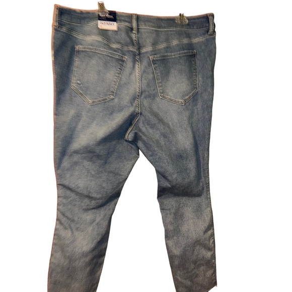 New Old navy extra high rise super skinny ankle jeans plus size 22 stretch - Picture 2 of 5